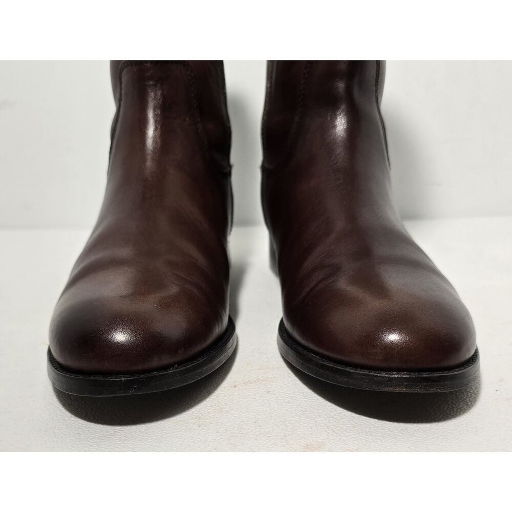 Women's Frye Melissa Button Short 2 Boots Brown Size 8B - Picture 3 of 12